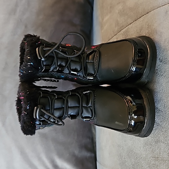 NWOT Totes Toddler Girls Lil Unicorn 2 Waterproof Flat Heel Winter Boots Sz: 5T - Picture 2 of 12